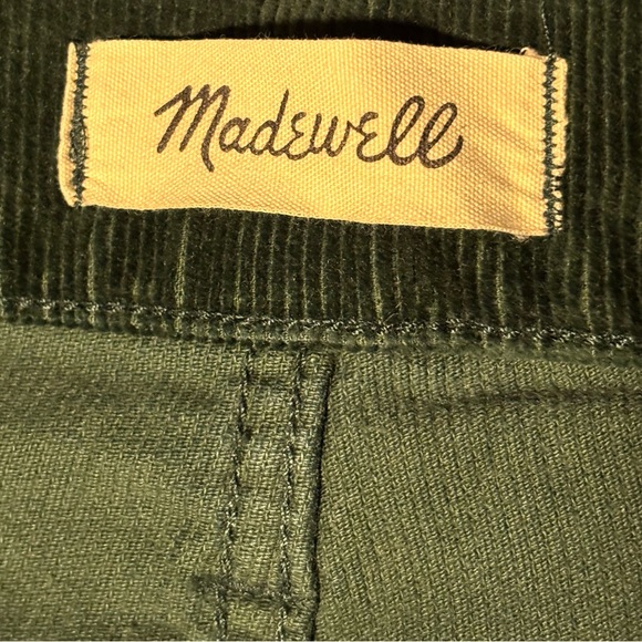 Madewell The Perfect Vintage Wide-Leg Pant Corduroy Edition Forest Green Size 28 - Picture 7 of 16